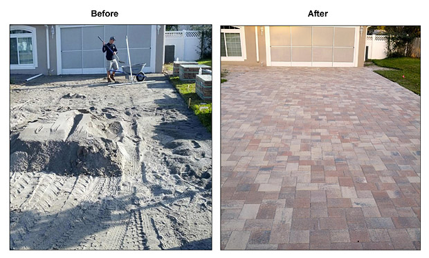 Paver Driveway Installation, Tampa FL