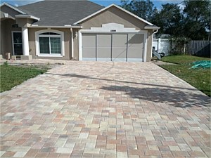 Natural Stone Paver Driveway, Weeki Wachee, FL