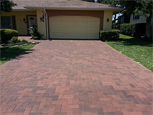 Clay Brick Paver Driveway, Hudson, FL